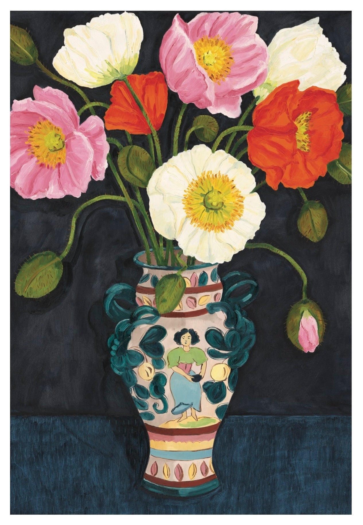 'POPPIES' LINEN TEA TOWEL