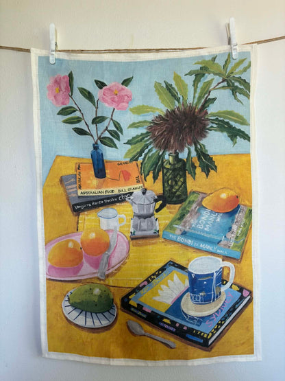 'SYDNEY' LINEN TEA TOWEL