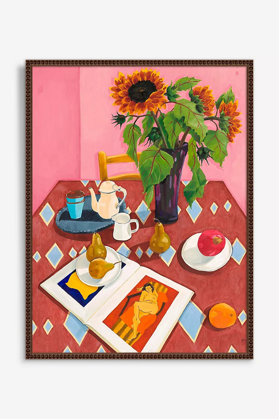 Print by Melanie Vugich: Afternoon Tea with Nina