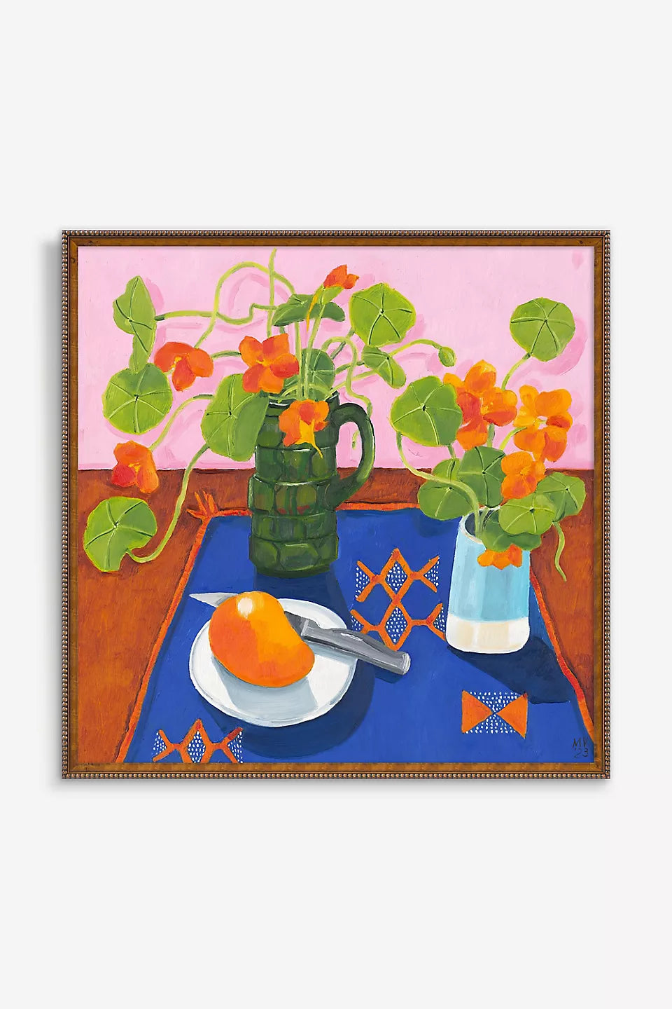 Print by Melanie Vugich: Nasturtiums Are So Lovely