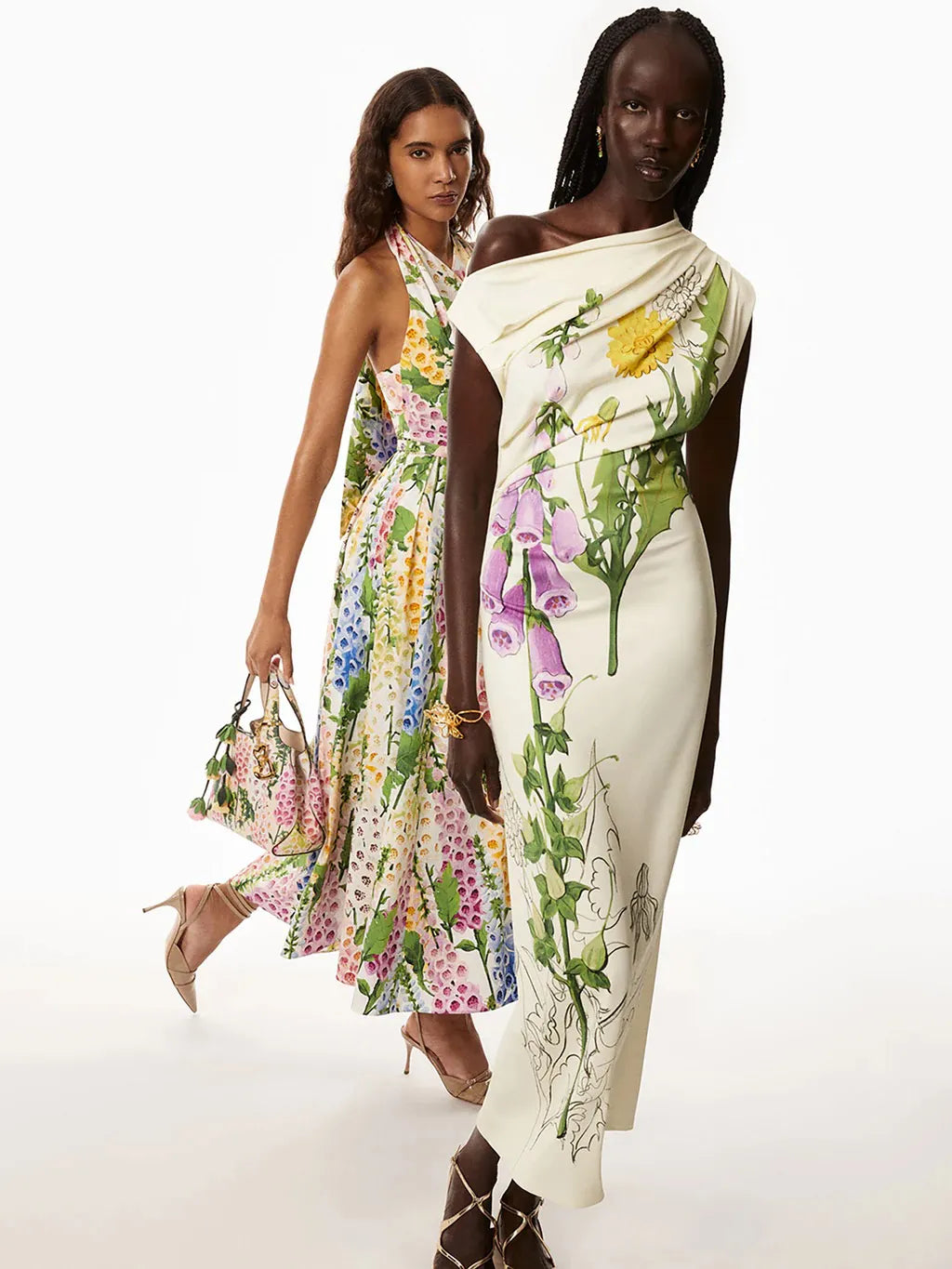 Oscar de la Renta clothing with print design created by artist Melanie Vugich