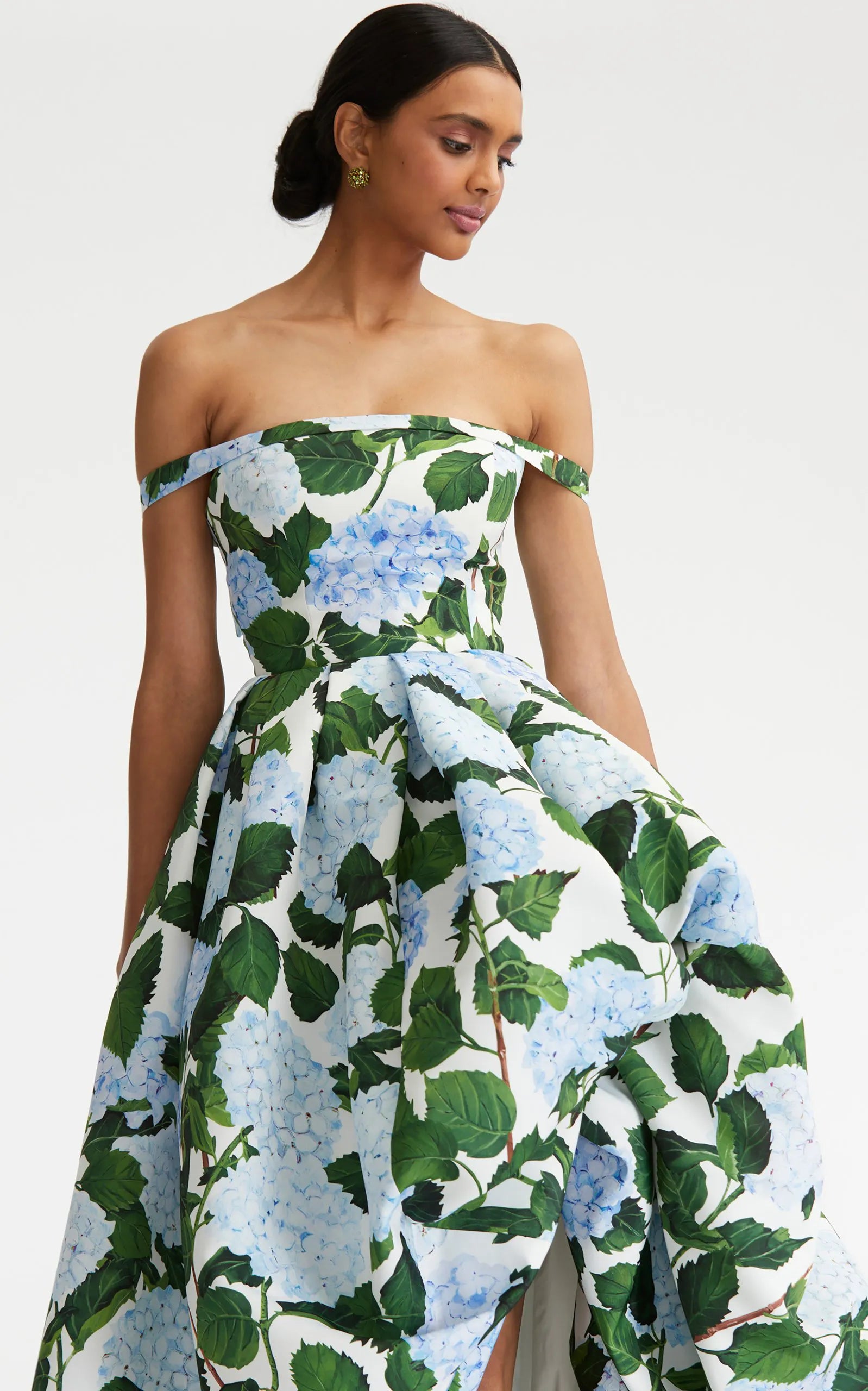 Oscar de la Renta clothing with print design created by artist Melanie Vugich