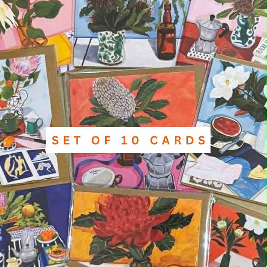 SET OF 10 GIFT CARDS