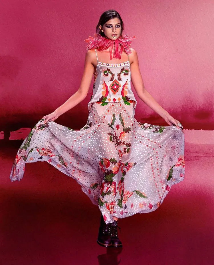 Victor Bellaish clothing with design created by artist Melanie Vugich