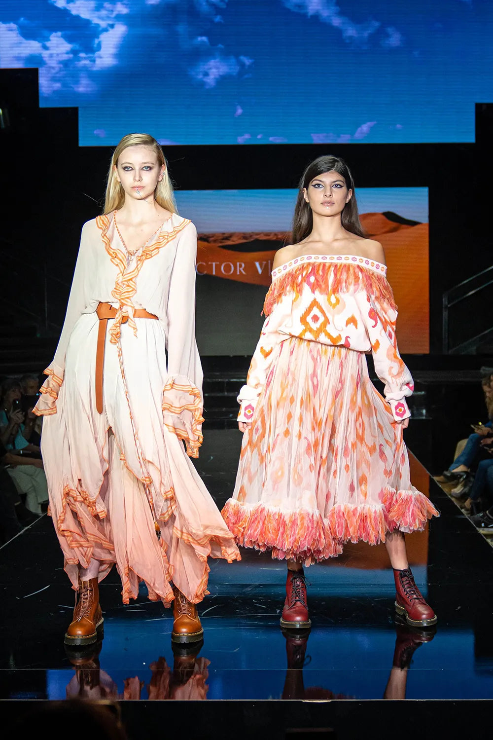 Victor Bellaish clothing with design created by artist Melanie Vugich