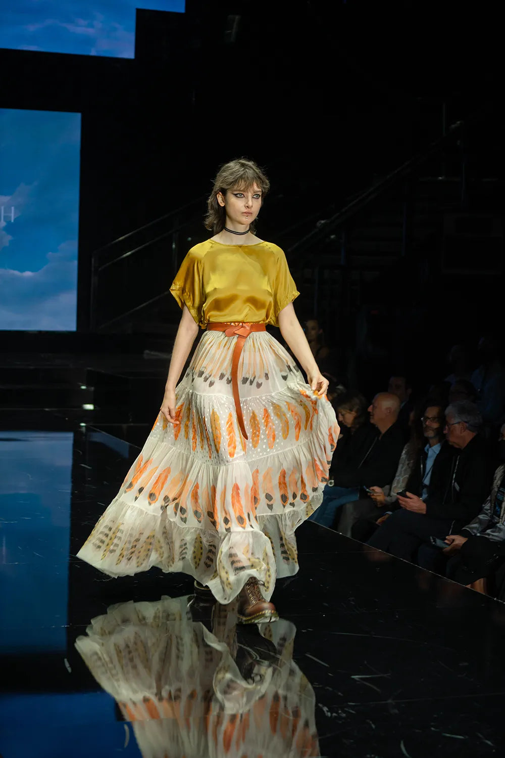 Victor Bellaish clothing with design created by artist Melanie Vugich